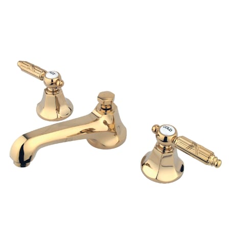 Kingston Brass KS4462GL 8" Widespread Bathroom Faucet, Polished Brass KS4462GL